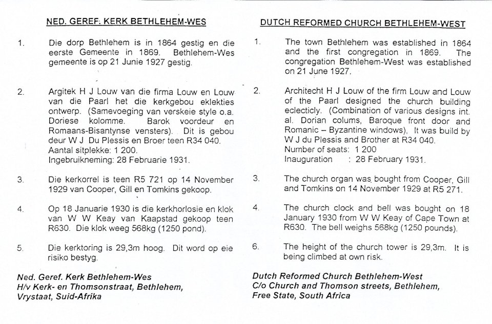 FS-BETHLEHEM-Bethlehem-Wes-Nederduitse-Gereformeerde-Kerk_24