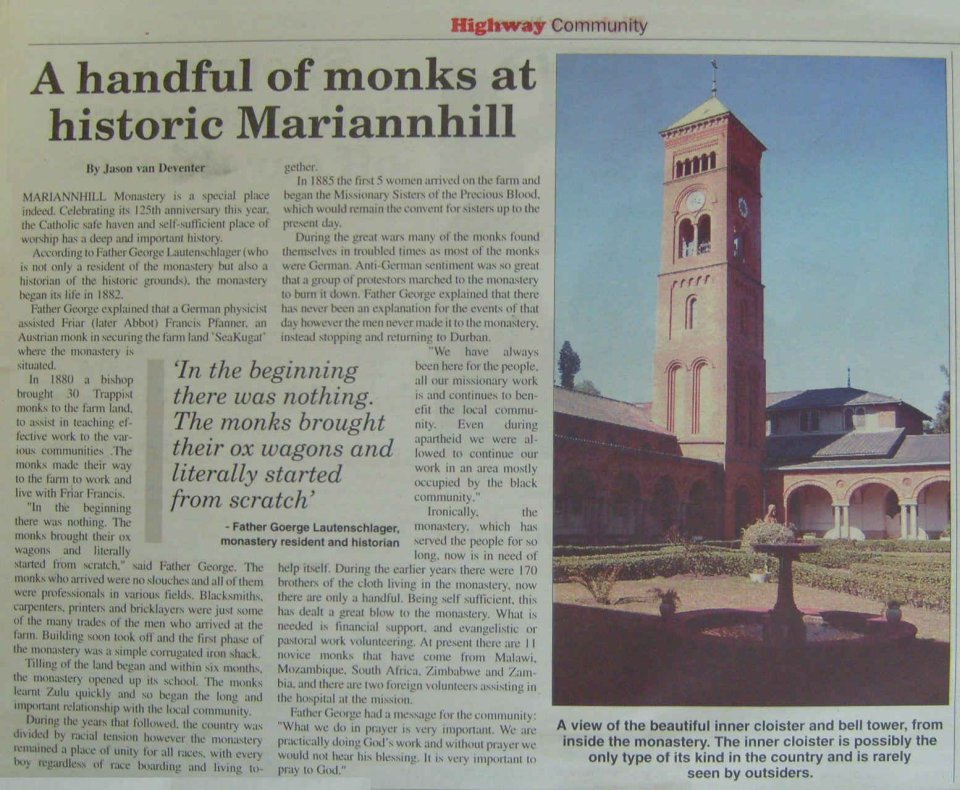 KZN-MARIANNHILL-Monastery