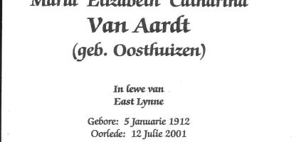 AARDT-VAN-Maria-Elizabeth-Catharina-nee-Oosthuizen-1912-2001-F