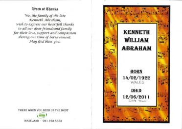 ABRAHAM-Kenneth-William-1922-2011-M