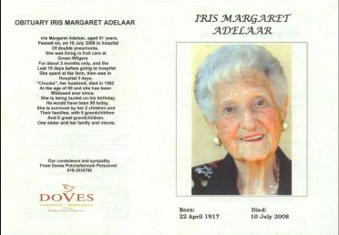 ADELAAR-Iris-Margaret-1917-2008-F