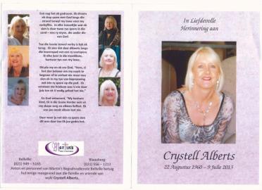 ALBERTS-Crystell-1960-2013-F