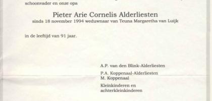 ALDERLIESTEN-Pieter-Arie-Cornelis-1911-2002