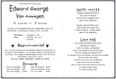 ASWEGEN-VAN-Edward-George-1952-2011-M