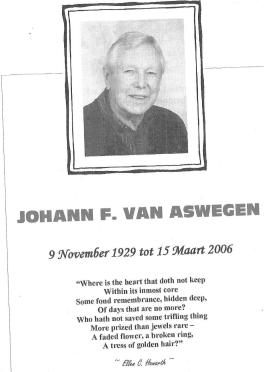 ASWEGEN-VAN-Johann-Francois-1929-2006-M