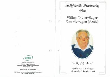 ASWEGEN-VAN-Willem-Pieter-Geyer-Nn-Assie-1935-2006-M