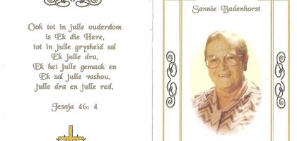 BADENHORST-Susanna-Nn-Sannie-1920-1999-F