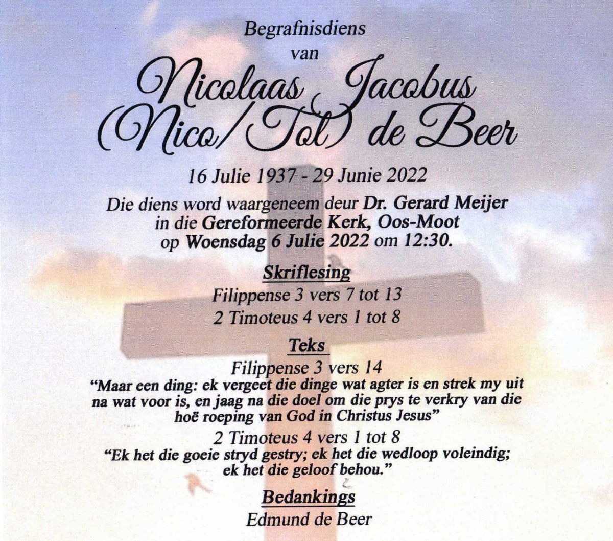 BEER-DE-Nicolaas-Jacobus-Nn-Nico.Tol-1937-2022-M_2