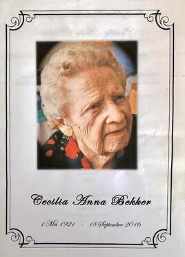 BEKKER-Cecilia-Anna-Nn-Lot.Lottie-1921-2016-F