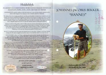 BEKKER-Johannes-Jacobus-Nn-Hannes-1922-2008-M