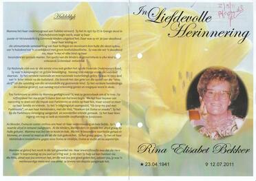 BEKKER-Rina-Elisabet-Nn-Rina-1941-2011-F