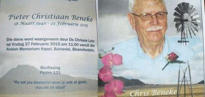 BENEKE-Pieter-Christiaan-1940-2015-M