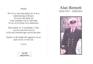 BENNETT-Alan-1927-2010-M