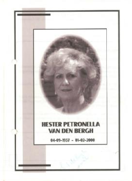 BERGH-VAN-DEN-Hester-Petronella-1937-2000-F