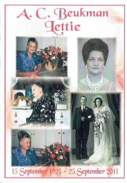 BEUKMAN-Aletta-Catherina-Nn-Lettie-1925-2011-F