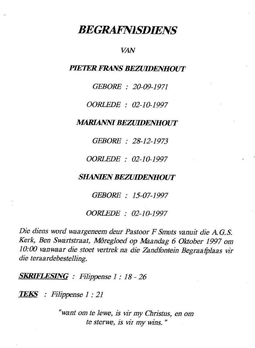 BEZUIDENHOUT-Pieter-Frans-1971-1997-M---BEZUIDENHOUT-Marianni-nee-Potgieter-1973-1997-F---BEZUIDENHOUT-Shanien-1997-1997-F_2