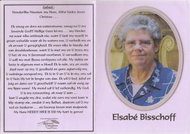 BISSCHOFF-Elizabetha-Johanna-Nn-Elsabé-1946-2015-F