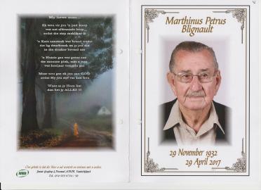 BLIGNAULT-Marthinus-Petrus-Nn-Martiens-1932-2017-M