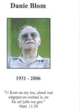 BLOM-Daniel-Stephanus-Nn-Danie-1931-2006-M