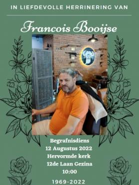 BOOIJSE-Francois-Abraham-Nn-Francois-1969-2022-M