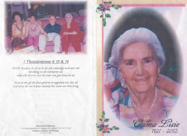 BOSHOFF-Elizabeth-Johanna-Nn-Lisie-nee-DeVilliers-1921-2012-F