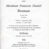 BOSMAN, Abraham Francois Daniël 1953-2008_02