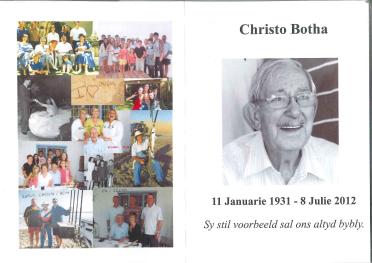 BOTHA-Christo-1931-2012-M