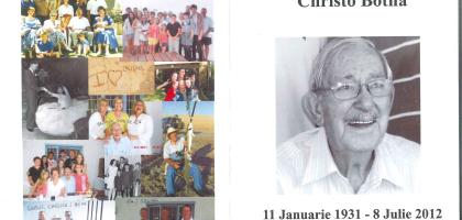 BOTHA-Christo-1931-2012-M