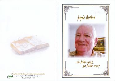 BOTHA-Jacob-Francois-Nn-Japie-1935-2017-M