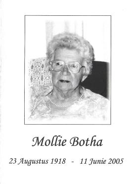 BOTHA-Maria-Hendrina-Christina-Nn-Mollie-1918-2005-F