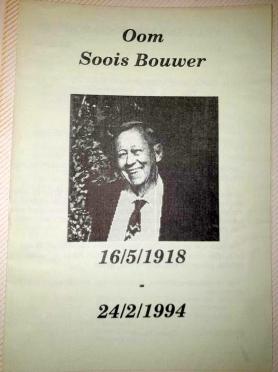 BOUWER-Soois-Nn-Sooisie-1918-1994-M