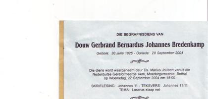 BREDENKAMP-Douw-Gerbrand-Bernardus-Johannes-1926-2004-M