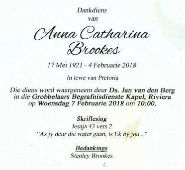 BROOKS-Anna-Catharina-Nn-Anna-1921-2018-F-98