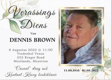 BROWN-Dennis-1956-2022-M