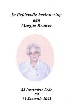 BRUWER-Elizabeth-Margaretha-Nn-Maggie-née-Bellingam-1929-2003-F