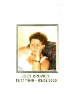 BRUWER-Jacoba-Gertruida-Elizabeth-Nn-Joey-née-Oosthuizen-1940-2000-F