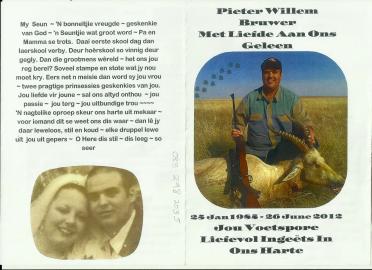 BRUWER-Pieter-Willem-Nn-Pieter-1985-2012-M