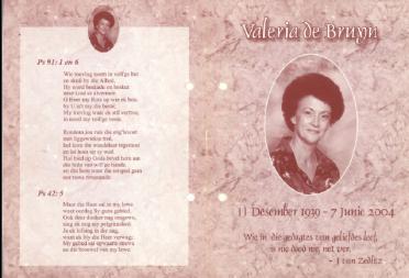 BRUYN-DE-Valeria-nee-Venter-1939-2004-F