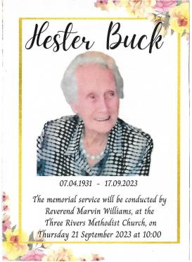 BUCK-Hester-1931-2023-F