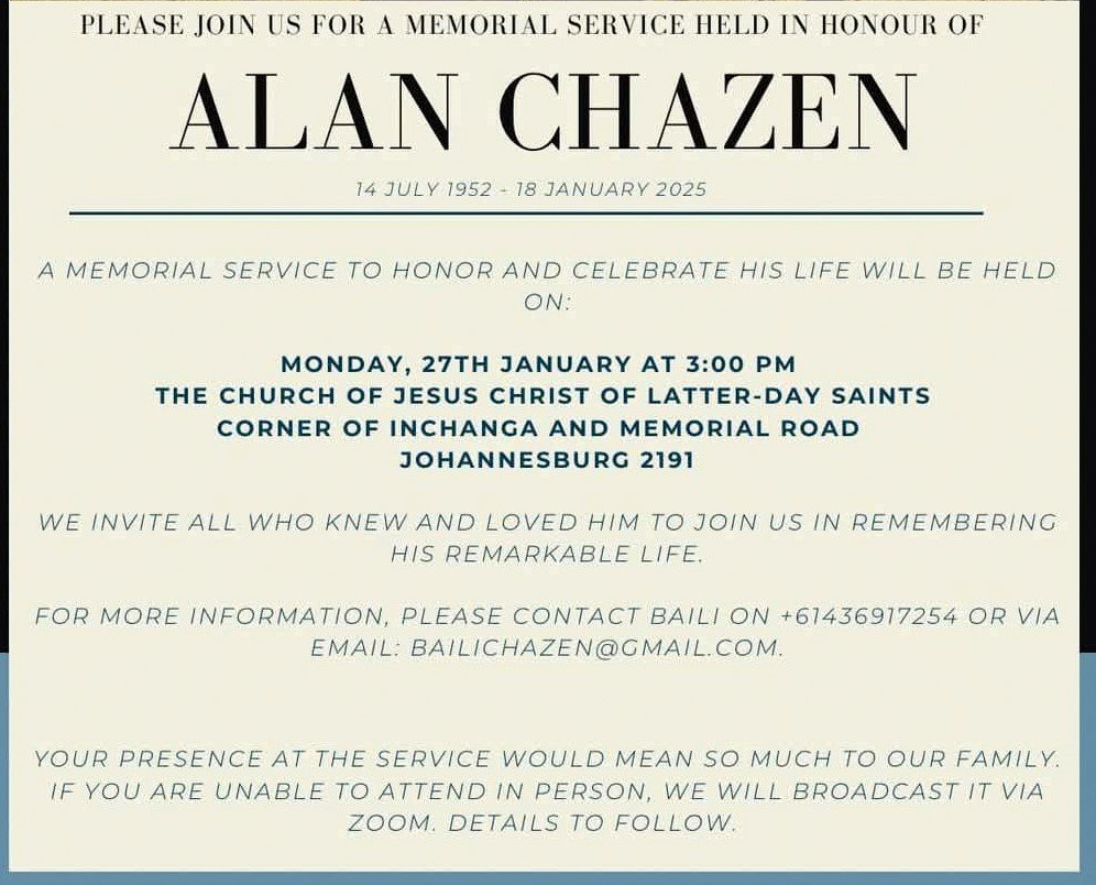 CHAZEN-Alan-1952-2025-M-99