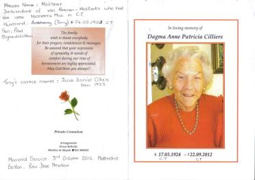 CILLIERS-Dagma-Anne-Patricia-nee-Mostert-1924-2012-F