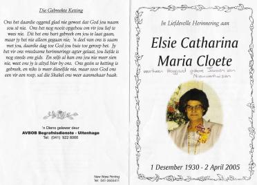 CLOETE-Elsie-Catharina-Maria-nee-JansenVanNieuwenhuizen-X-Haggard-1930-2005-F