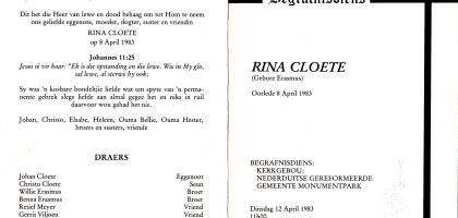 CLOETE-Rina-nee-Erasmus-0000-1983
