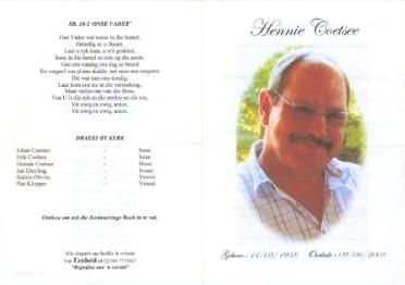 COETSEE-Hendrik-Johannes-Jacob-Nn-Hennie-1958-2008-M