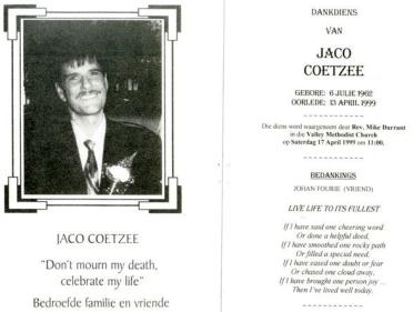 COETZEE-Jaco-1962-1999-M_99