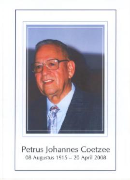 COETZEE-Petrus-Johannes-1915-2008-M