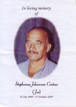 COETZEE-Stephanus-Johannes-Nn-Joe-1949-2007-M