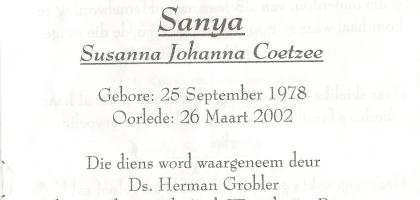 COETZEE-Susanna-Johanna-Nn-Sanya-1978-2002-F