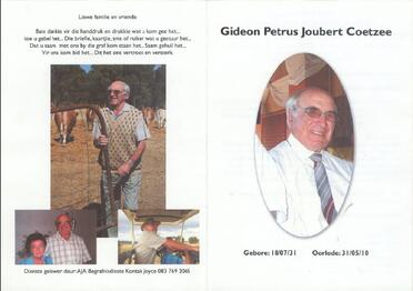 COETZEE-Gideon-Petrus-Joubert-1931-2010-M