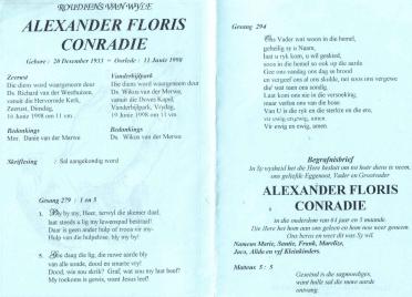 CONRADIE-Alexander-Floris-Nn-Alex-1933-1998-M_2